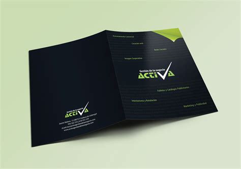 Dise O De Carpeta Corporativa Activa On Behance