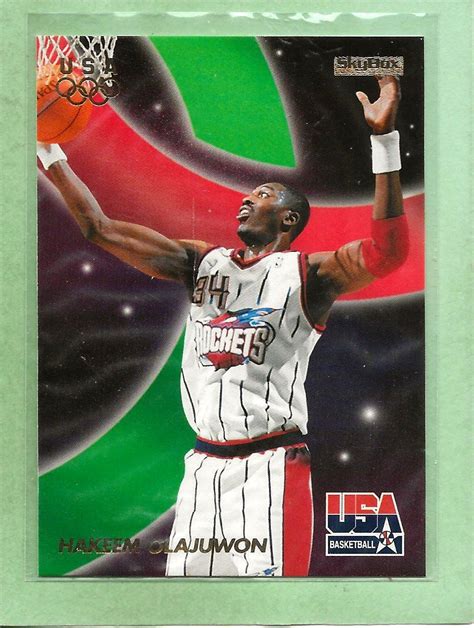 Hakeem Olajuwon Skybox Usa Basketball Rockets Mint Ebay