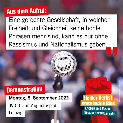 Heißer Herbst gegen soziale Kälte LINKE Leipzig