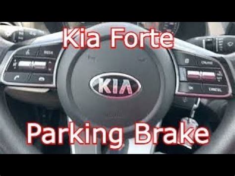 2020 Kia Forte How To Set And Release Parking Brake YouTube