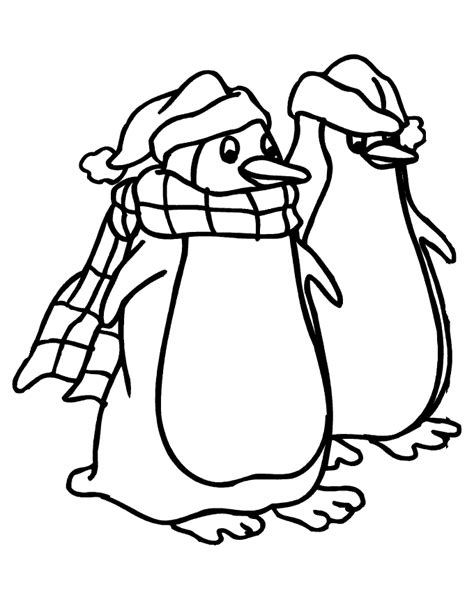 Desenho De Dois Pinguins Para Colorir Tudodesenhos