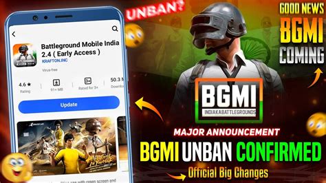 Biggest News Bgmi Unban Soon Official Krafton Announcement Bgmi