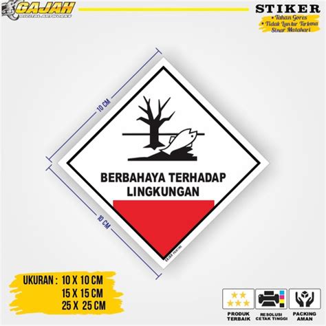 Promo Stiker Label Simbol Limbah B3 Btl 10 X 10 Jakarta Timur Gajah Digital Printing