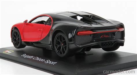 Burago Bu Scale Bugatti Chiron Sport N Red Black