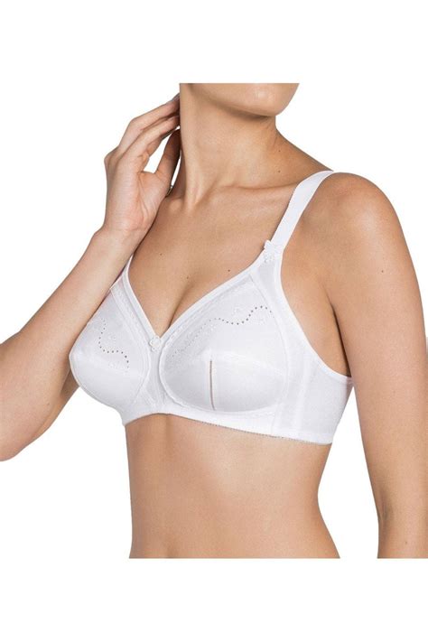 Triumph Doreen Cotton Non Wired Bra White Potters Of Buxton