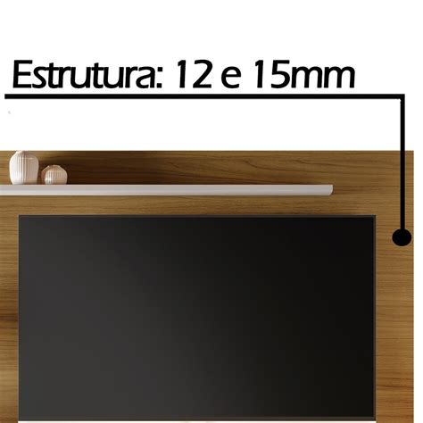 Estante Home para TV até 65 Polegadas Impulso JCM Móveis Freijó Off