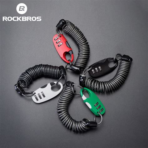 Rockbros Helmet Lock Code Lock For Bike Alloy Mini Portable Lightweight