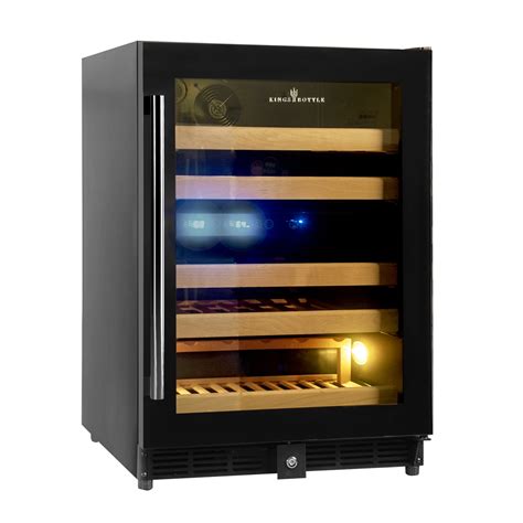 24 Dual Zone Wine Cooler With Glass Door Under Counter Wine Fridge