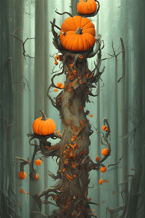 Halloween in the Haunted Forest · Creative Fabrica