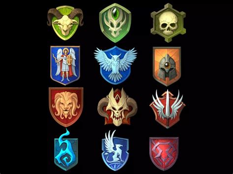 RPG Guilds Badges 09 2D Icons Unity Asset Store Rpg Badge Guild