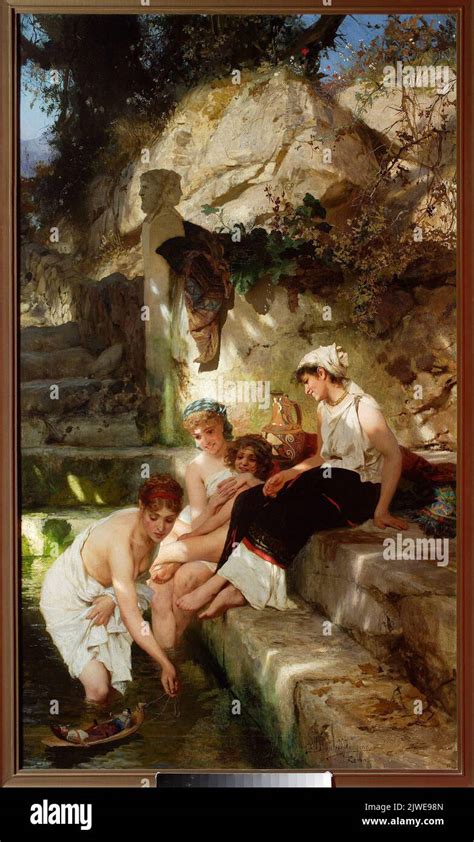 Before A Bath Idyll Siemiradzki Henryk 1843 1902 Painter Stock