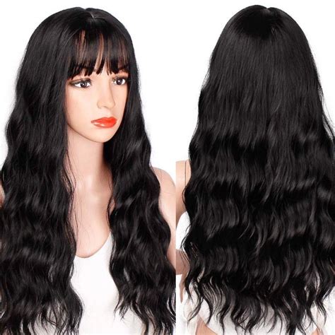 💕 💕black Bang Full Cap Wig 💕 En 2024