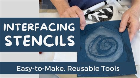 Art For Everyone Make Your Own Reusable Interfacing Stencils Youtube