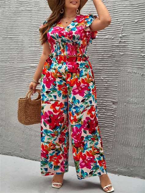 Clothes Tops Boho Floral Trousers Manga Pantalones Print Dress