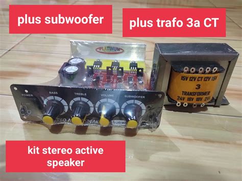 Kit Speaker Aktif Plus Trafo Ct 3a Lazada Indonesia