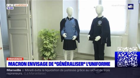 Provence Emmanuel Macron Envisage De Généraliser Luniforme à Lécole