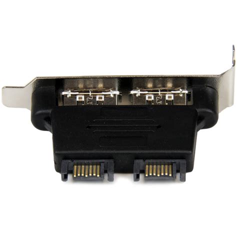 Startech Port Low Profile Sata To Esata Plate Adapterf Madd Two