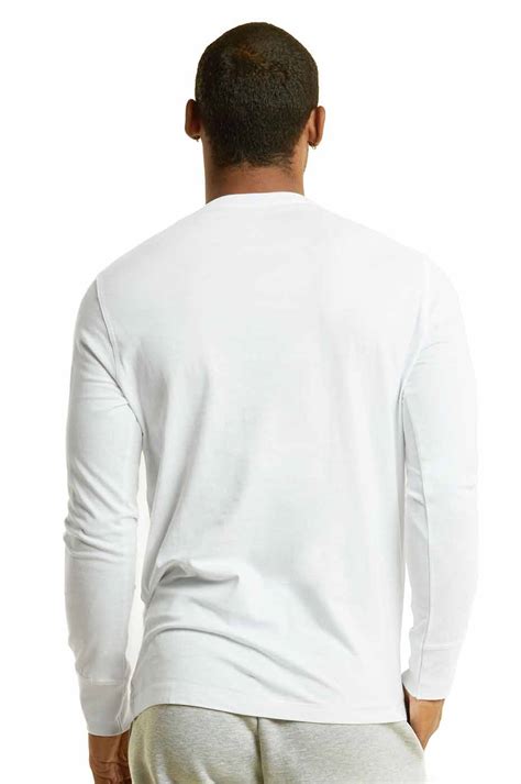 Mens Long Sleeve Henley 3 Button Pullover Cotton T Shirt Crew Neck Ebay