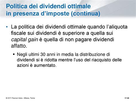 La Politica Dei Dividendi Ppt Scaricare