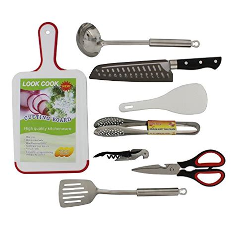 Camping Utensils Outdoor Cooking Camping Accessories 8-Piece Kitchen ...