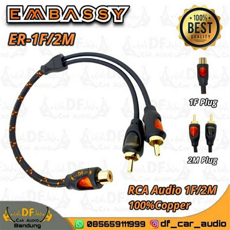 Jual Kabel Jack Rca Cabang Audio Mobil Embassy F M Di Lapak Df Car