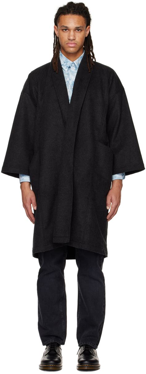 SSENSE Canada Exclusive Gray Coat By Naked Famous Denim On Sale