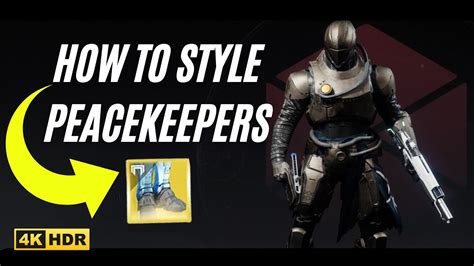 How To Make The Peacekeepers Look Good Destiny Fashion Youtube