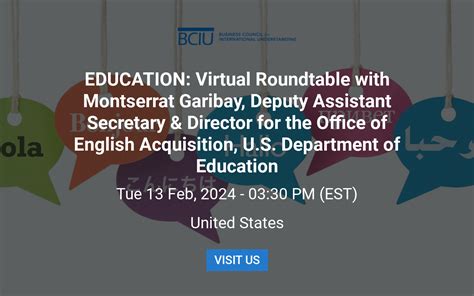 Education Virtual Roundtable With Montserrat Garibay Deputy Assistant