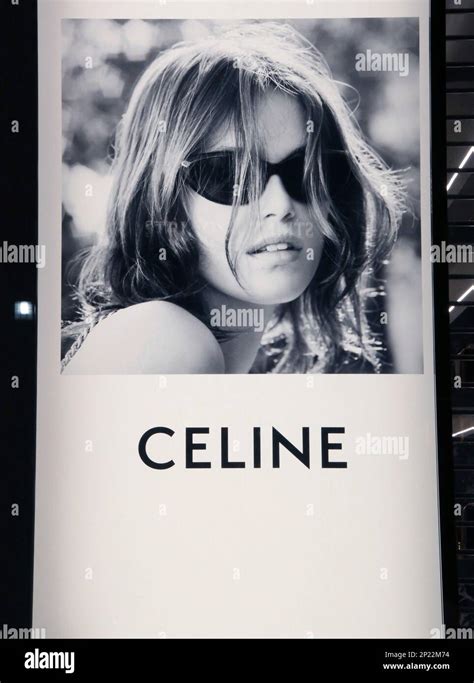 The Logo Of Celine C Line Is Seen At Omotesando In Minato Ward Tokyo