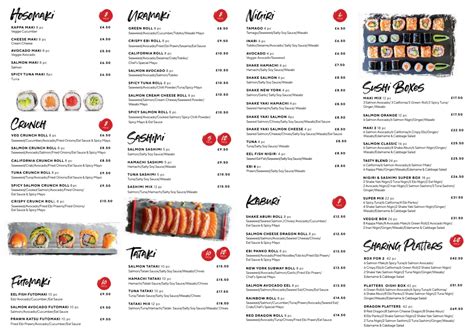 Menu 2024 The Sushi Co Ealing Broadway In London TheFork