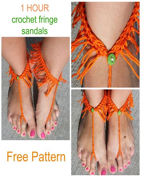 Barefoot Sandals To Crochet Artofit