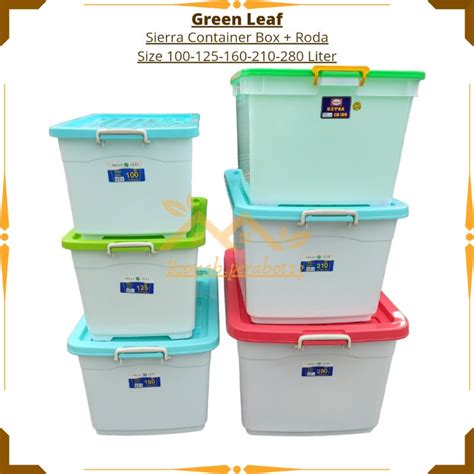 Jual SHINPO GREEN LEAF Container Box Roda Ukuran 82 95 100 125 130 150