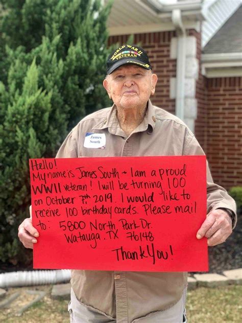 Wwii Veteran Wants 100 Cards For His 100th Birthday Letterpress