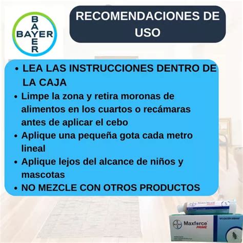 Maxforce Bayer 30 Gr Veneno Para Cucarachas Max Force En Venta En