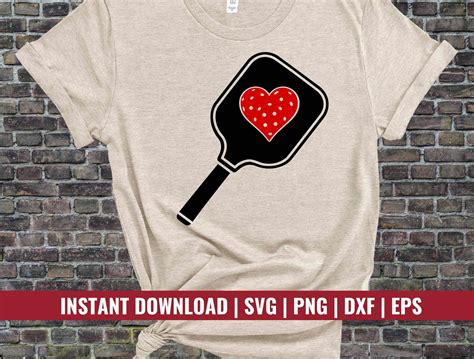 Valentine Pickleball Svg Bundle For Shirts Valentines Etsy