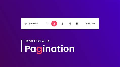 How To Make Pagination In Website Using HTML CSS And JavaScript YouTube