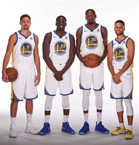 Klay Thompson Draymond Green Kevin Durant And Stephen Curry Of The