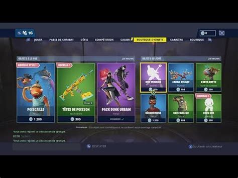 FORTNITE BOUTIQUE D OBJET 24 Mai 2019 Saison 9 ITEM SHOP 24 MAY PACK