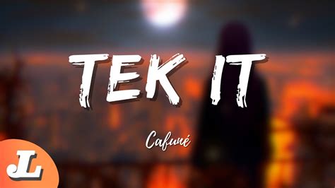 Cafuné Tek It Sped Up Lyrics YouTube