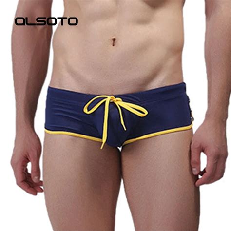 Buy Summer Sexy Men Swimsuit Swim Trunks Solid Color