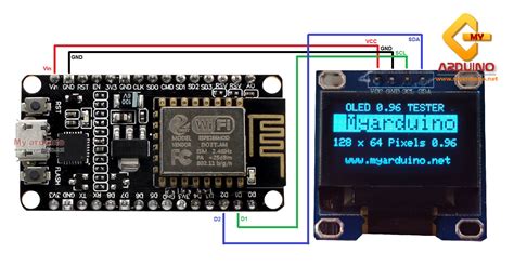 Arduino Er Hello World Nodemcu Esp8266 12864 I2c Oled Using Themelower