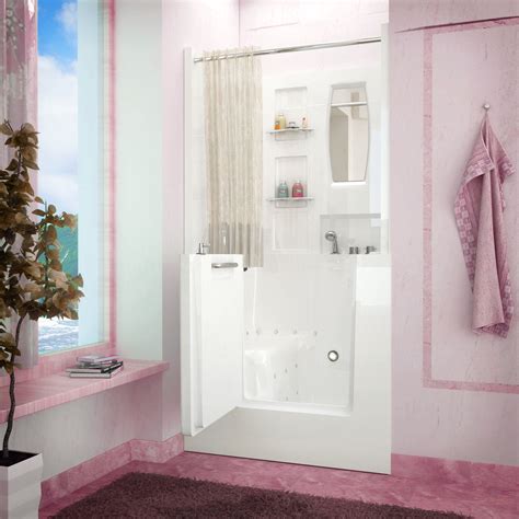 31x40 Right Drain White Air Jetted Walk In Bathtub