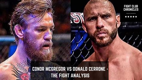 Conor McGregor vs Donald Cerrone - The Fight Analysis (UFC) - Media One Ten