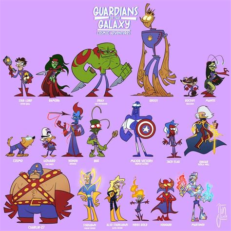 Character designs for my (non-existent) GOTG animated series idea : r ...