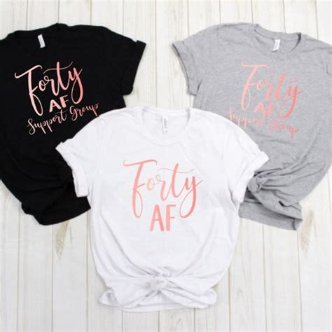 40 Af 40th Birthday Shirt 40th Birthday Party 40th Birthday Etsy