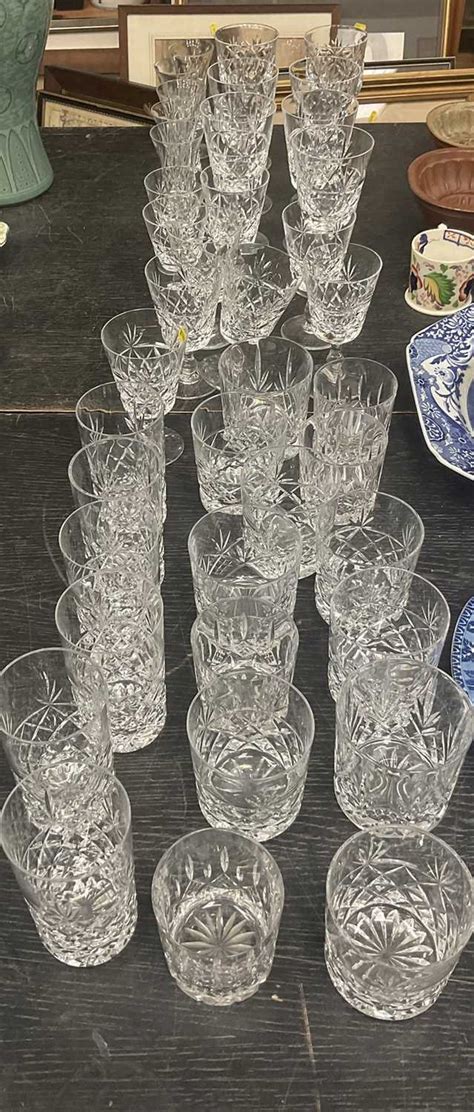 Lot 135 Royal Brierley Cut Glass To Include Wine