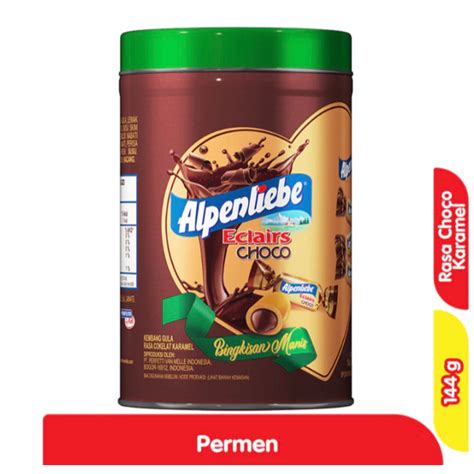 Jual Alpenliebe Choco Eclairs Permen Gr Fox Kis Permen Kaleng