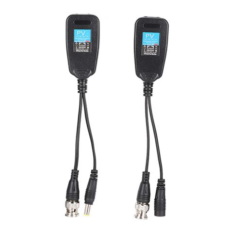 1 Pair Passive Video Balun Rj45 Balun Transceiver Passive Cctv Balun Video Balun Coax Bnc Video