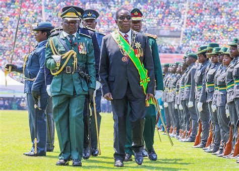 Check Pictures Emmerson Mnangagwa Sworn In As Zimbabwe’s President For Second Term