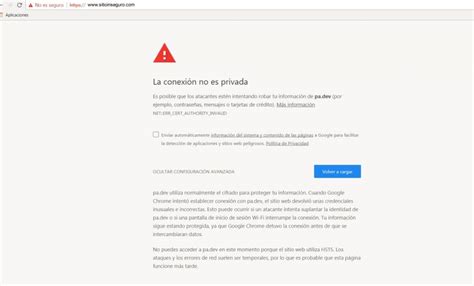 No Es Seguro Google Chrome Soluci N Sitio No Seguro Soluci N